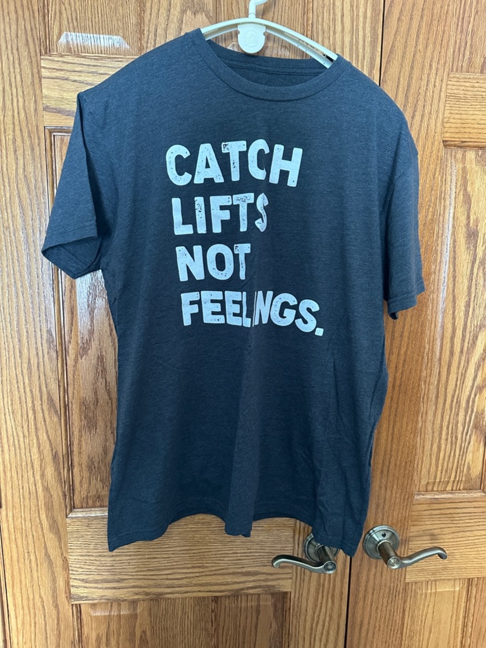 EUC❗️Tango Charlie Graphic Tee "Catch Lifts Not Feelings"